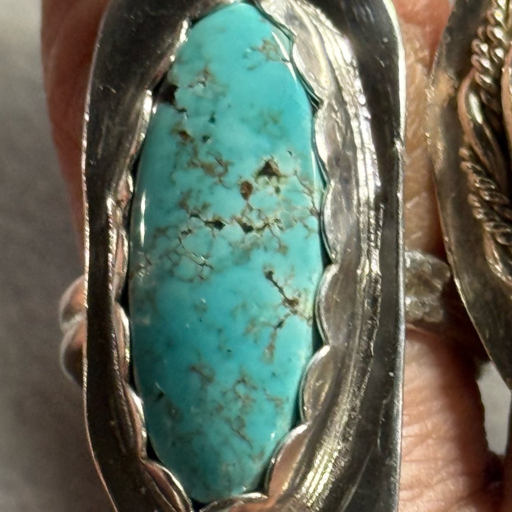 Sterling silver natural Sierra Nevada, turquoise ring